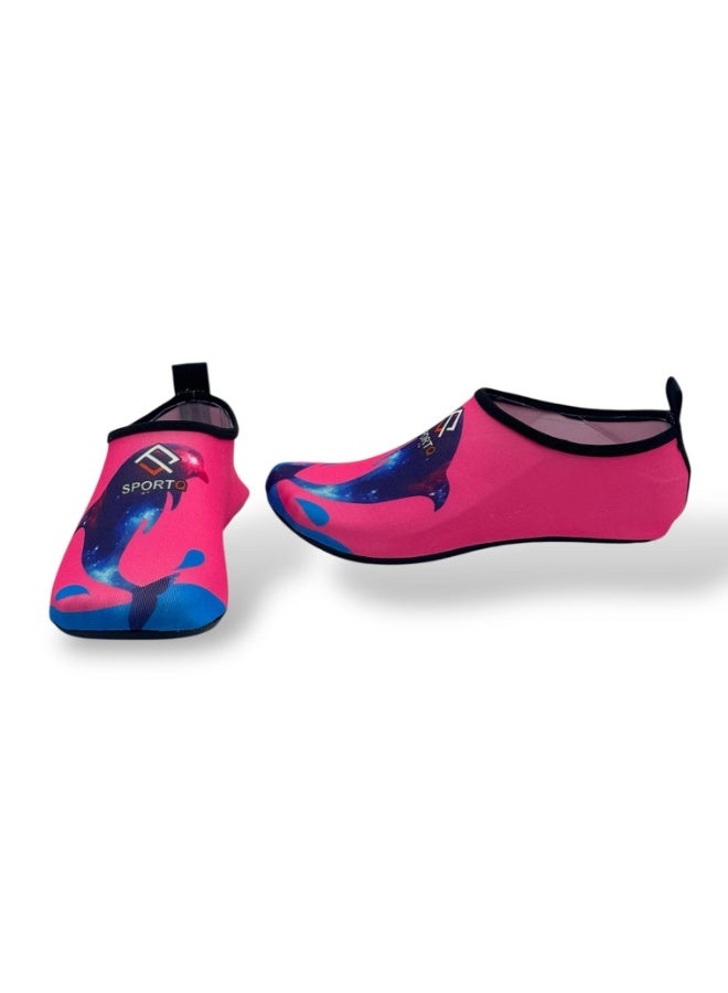 SportQ SportQ® Easy-to-Wear Beach Sandals for Kids, Men & Women Comfortable, Flexible Sole for Protection from Rocks and Hot Sand Quick-Drying Water Shoes for Swimming, Snorkeling, Surfing, Kayaking, Beach, Walking & Yoga  - Image 2
