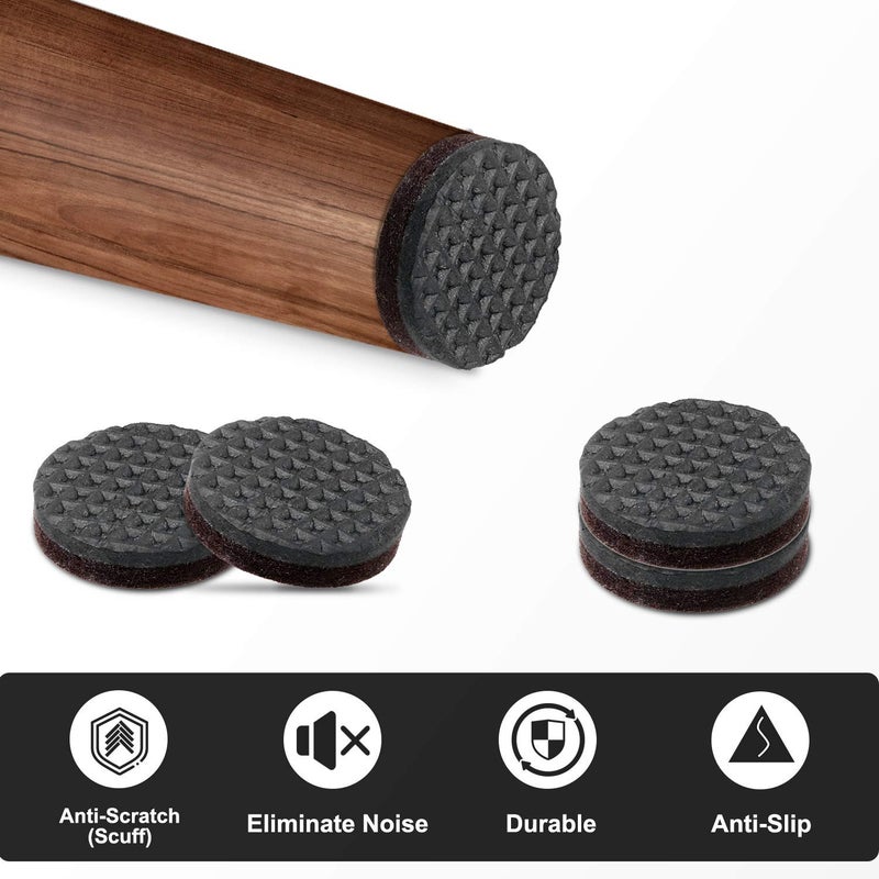 Yelanon Non Slip Furniture Pads -36 pcs 1’’Furniture Grippers, Non Skid Furniture Legs,Self Adhesive Rubber Furniture Feet, Anti Slide Furniture Hardwood Floor Protector for Keep Furniture Stoppers - Image 5