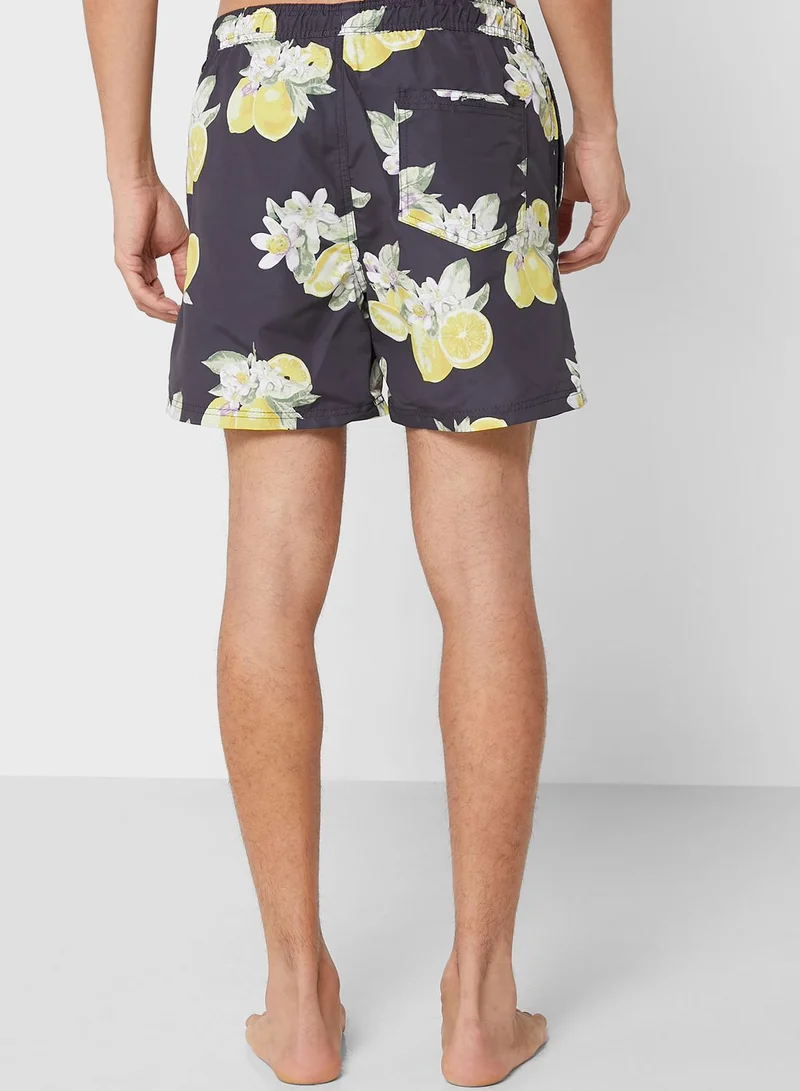 JACK & JONES Casual Printed Shorts