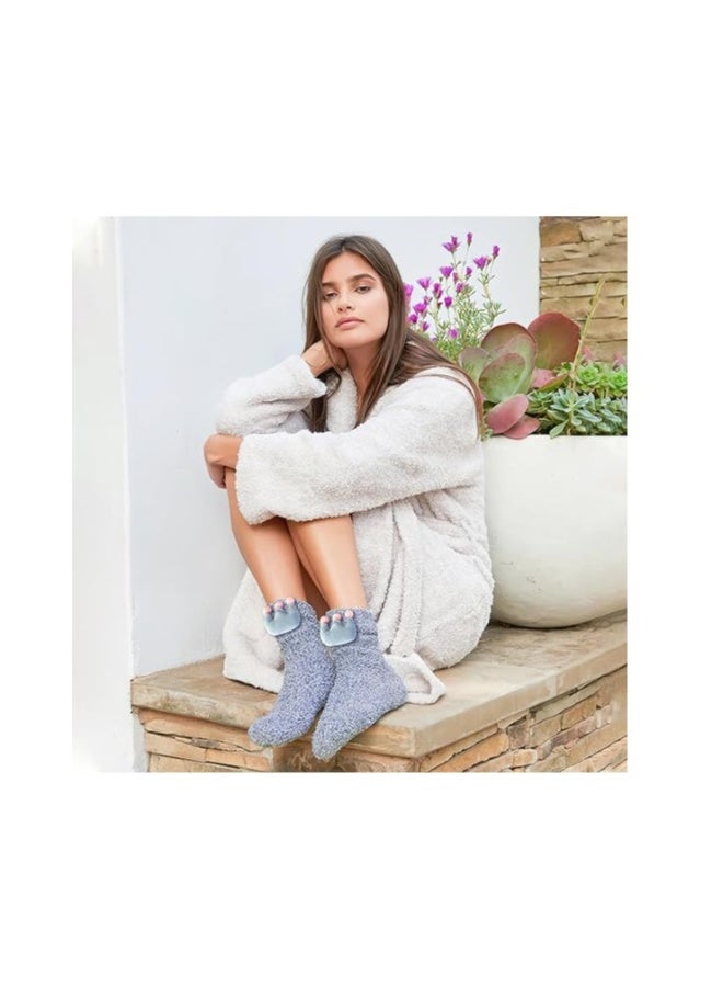 Fluffy Socks for Women and Girls Winter Warm Cosy Socks Thicken Fleece Comfy Thermal Fuzzy Socks Home Slipper Socks Multipack Bed Socks Coral Velvet Socks for Casual Home Sleeping 5 Pairs - Image 5