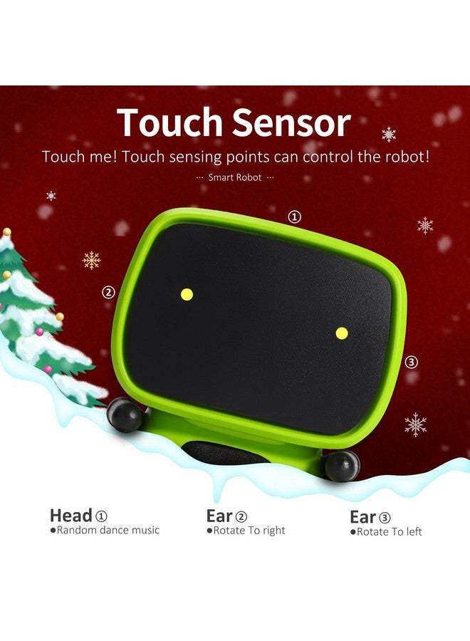 GILOBABY Kids Robot Toys, Smart Talking Robot With Voice Control Touch Sensor, Dancing, Singing, Recording, Repeat, Gift For Boys Age 3+ Years (Green) - Image 3
