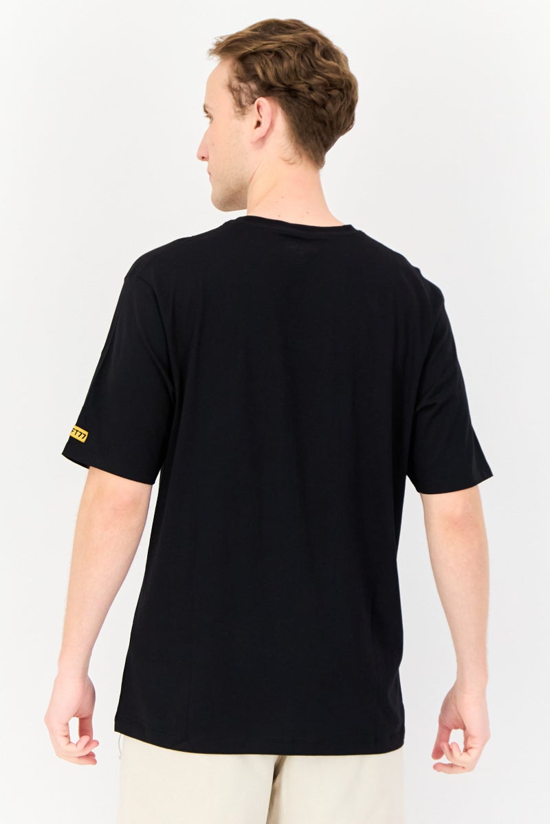 Hurley Men Sportswear Fit Short Sleeves Outdoor T-Shirt, Black - Image 3