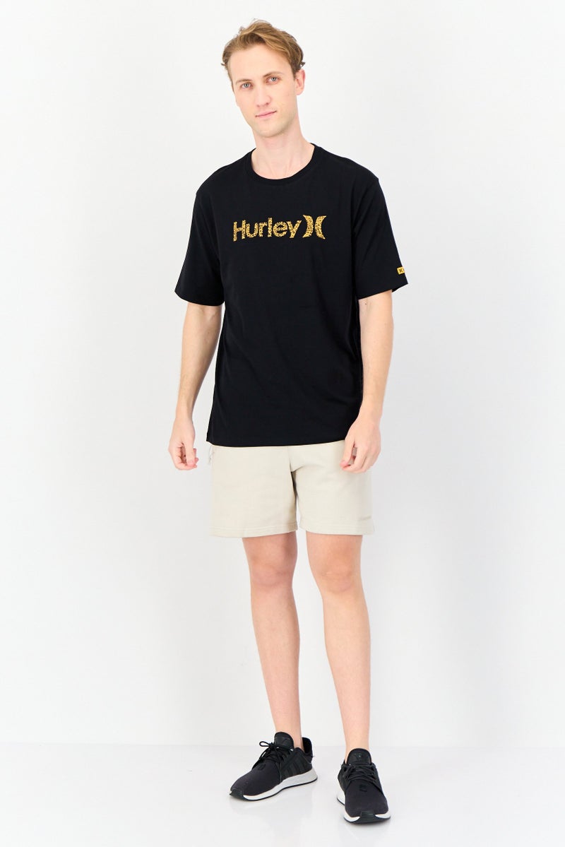 Hurley Men Sportswear Fit Short Sleeves Outdoor T-Shirt, Black - Image 4