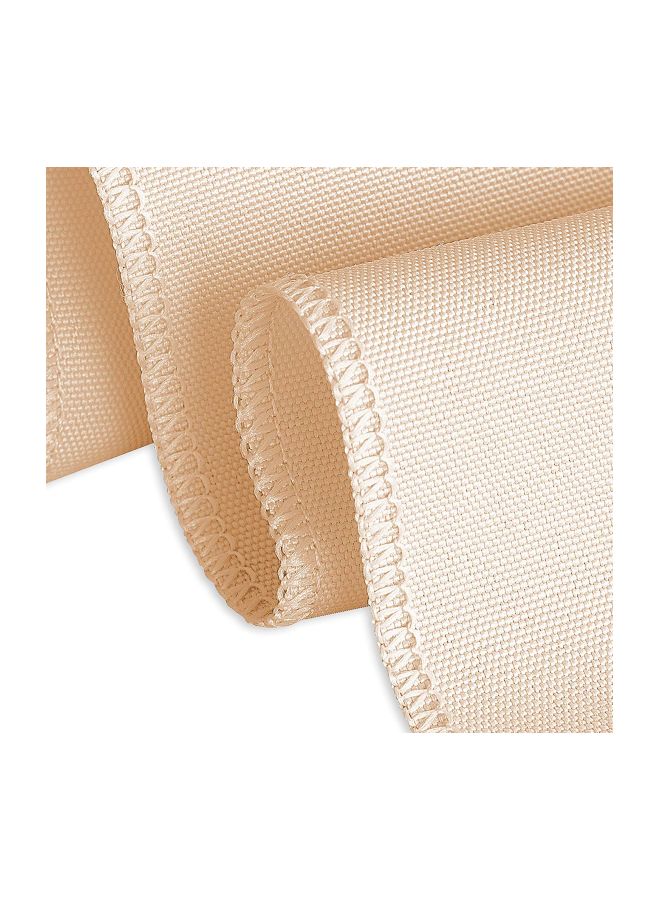 إسكدنيا غطاء طاولة دائرية بيج 108بوصة - Image 2