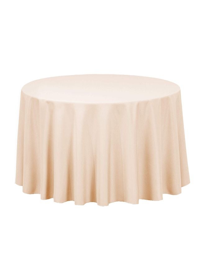 إسكدنيا غطاء طاولة دائرية بيج 108بوصة - Image 1