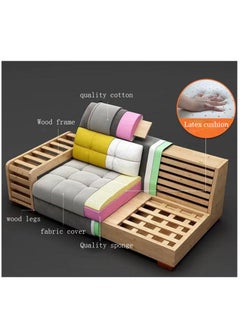 Comfynest U Shaped Corner Sofa Wood Frame High Density Cushions  - Image 2