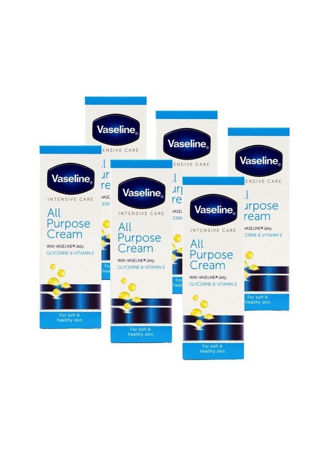 Vaseline Intensive Care All Purpose Cream Rough Cracked Skin Relief, 6-Pack, 1.41 FL Oz Each, 6 Tubes - Image 1