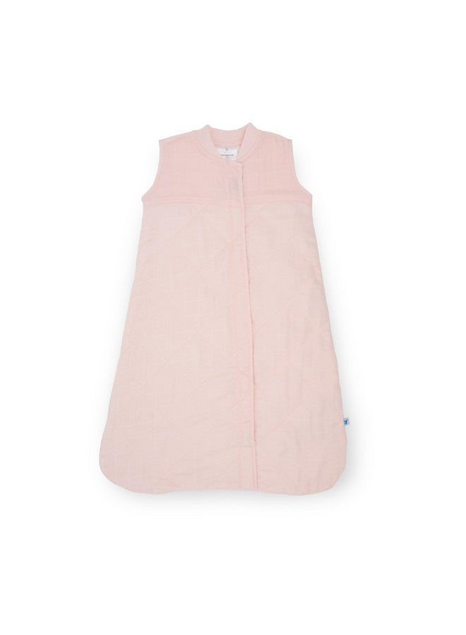 Little Unicorn 18-24 Month Quilted Sleep Sack 2.6 TOG | Soft & Breathable Muslin Cotton for safer sleep | 2 way zipper (Light Pink) - Image 1