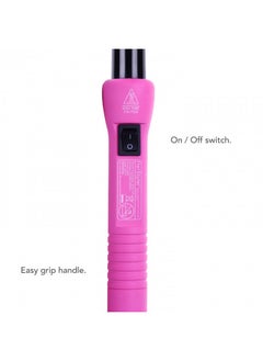 Herstyler Grande Ceramic Curling Iron - 1 Inch Hair Curling Wand For Long Short Hair - One Inch Dual Voltage Curling Iron - Wand Curling Iron With Negative Ions (Pink)