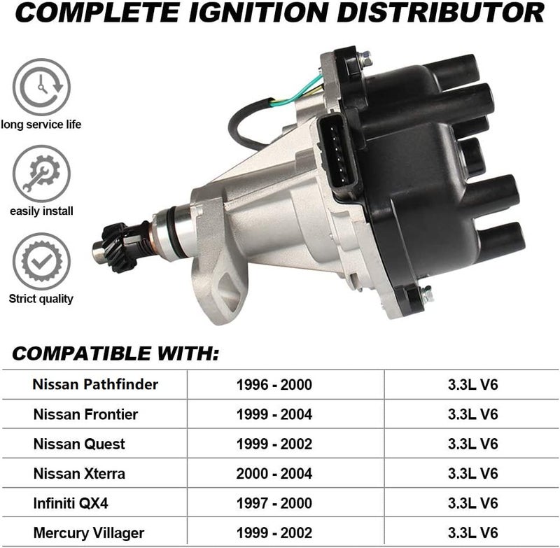 CarBole بديل موزع الإشعال CarBole 22100-1W601 يناسب نيسان باثفايندر فرونتير إكستيرا SE 3.3L V6 - Image 2