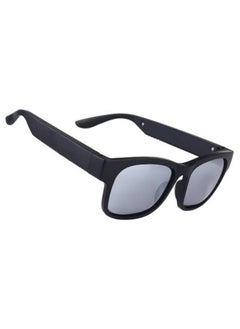 M MIAOYAN New glasses Bluetooth headset 5.0 dual-ear bone conduction call mobile phone universal smart sunglasses Bluetooth headset (gray lens)  - Image 1