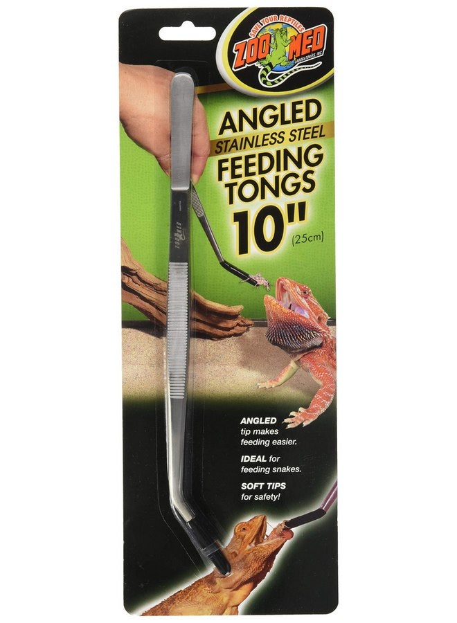 زوو ميد ملقط تغذية بزاوية من الفولاذ المقاوم للصدأ من Zoo Med Labs، مقاس 10 بوصات - Image 2