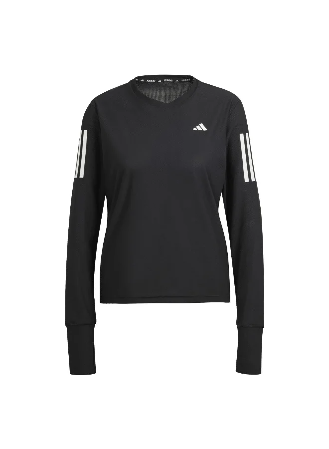 اديداس Adidas Otr B Ls Black Running T-Shirts For Women XS