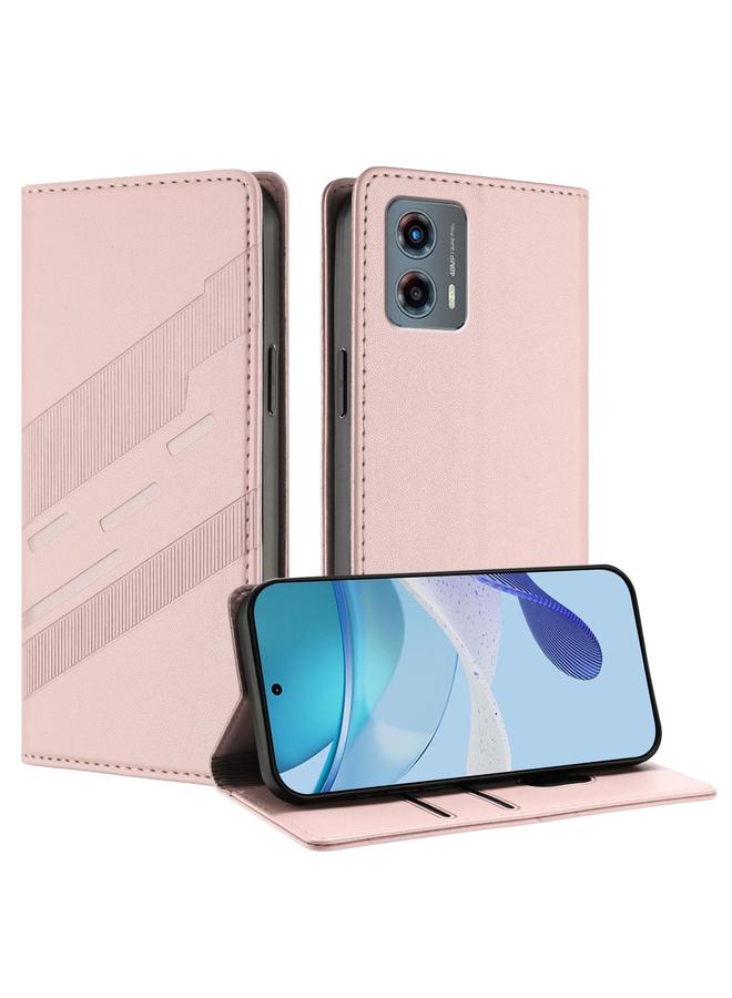 اس-توب جراب لهاتف Motorola Moto G 5G 2023، جراب هاتف جلدي عتيق متعدد الوظائف منقوش - Image 1