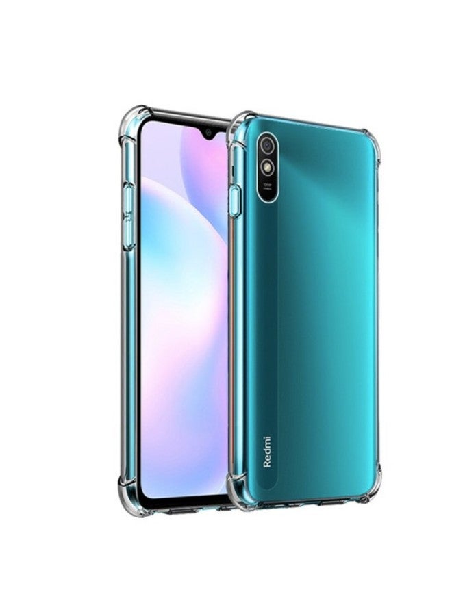 Maikuqi Phone Case For Redmi 9a, Protective Cover, Air Cushion Full Protection, Shockproof, Tpu Soft Shell, Redmi 9a, Fully Transparent - Image 4