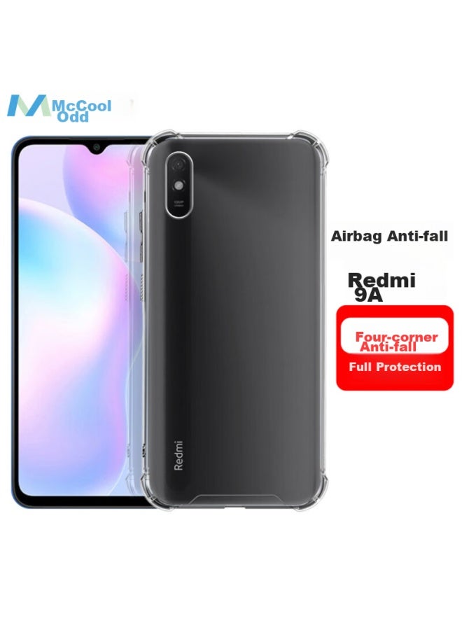 Maikuqi Phone Case For Redmi 9a, Protective Cover, Air Cushion Full Protection, Shockproof, Tpu Soft Shell, Redmi 9a, Fully Transparent - Image 1