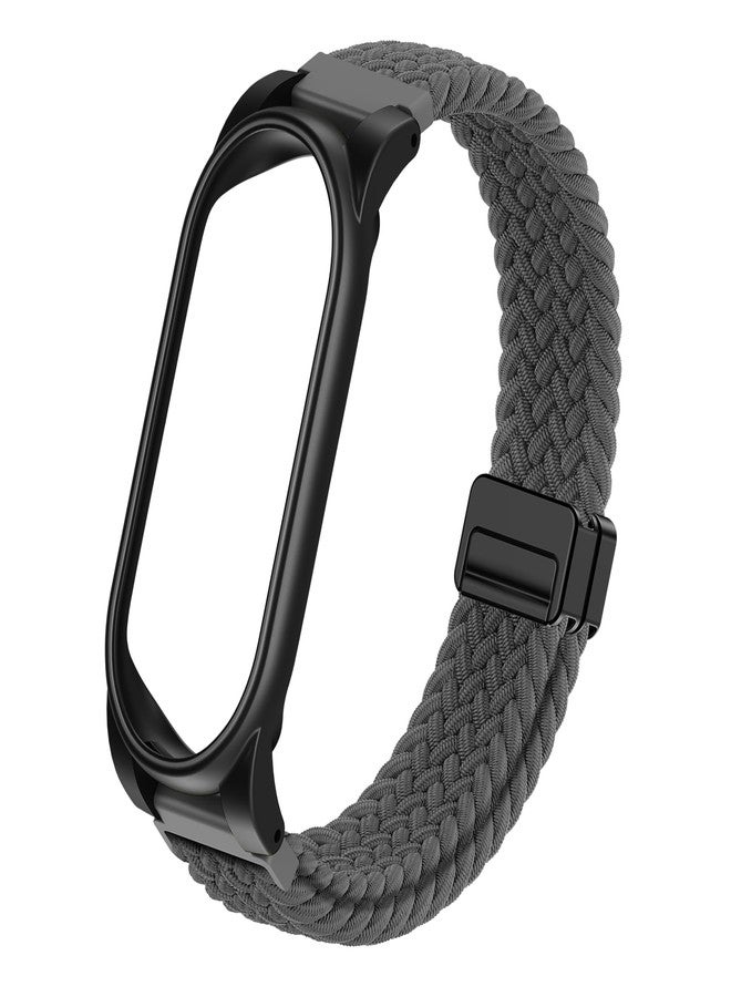 Vigamen Braided Wristband Compatible with Plaud NotePin & NotePin S AI Voice Recorder,Breathable Soft Wearable Strap with Magnetic Buckle and PC Case,Adjustable Lightweight Band,Recorder Accessories,Grey - Image 1