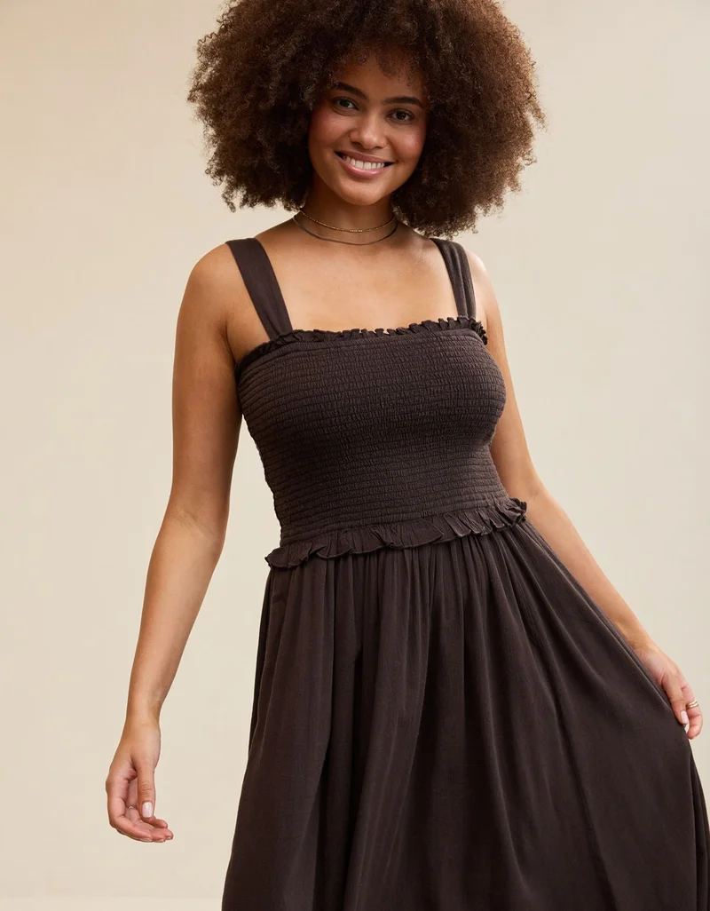 Aerie  Aerie At The Barre Smocked Dress for Women | Best Price UAE