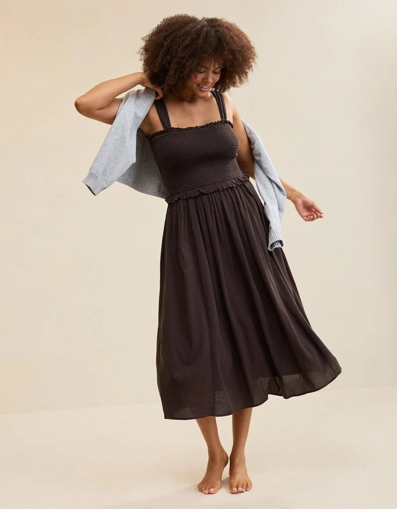 Aerie  Aerie At The Barre Smocked Dress for Women | Best Price UAE
