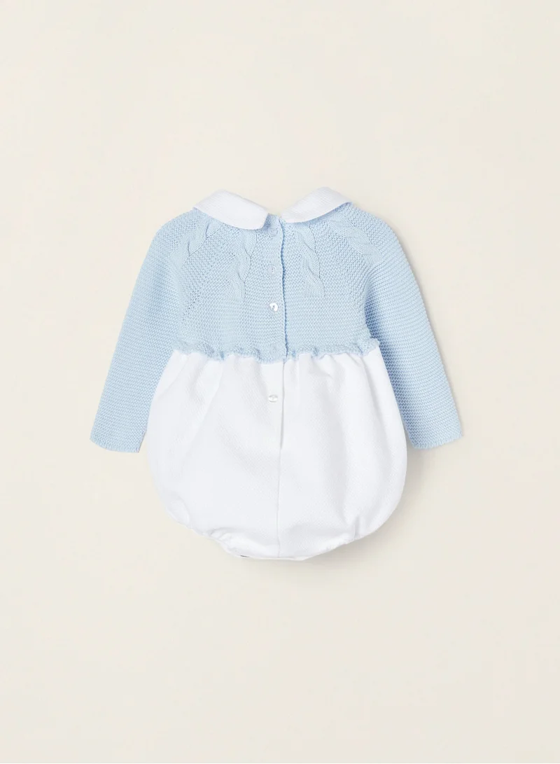 زيبي Zippy Plaid Dual Fabric Jumpsuit For Newborn Baby Boys