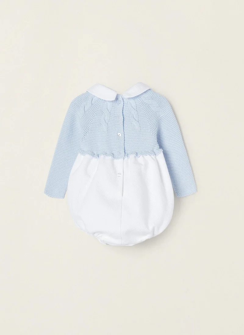 زيبي Zippy Plaid Dual Fabric Jumpsuit For Newborn Baby Boys