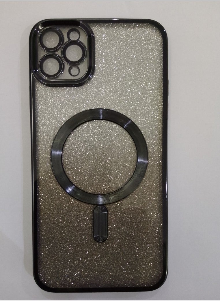 Undefined 4 in 1 Back Protection Cover For IPhone 11 Pro Max With Camera Protector, Wireless Charging And Black Sticker 