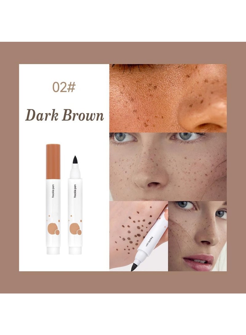2 pcs Freckle Pen - Natural Lifelike Makeup for Sunkissed Look | Magic Freckle Color, Waterproof, Long-Lasting Formula - Image 5