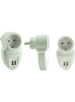 Powermaster Double USB Single Surge Protected Socket (79 x 155 mm)  - Image 2