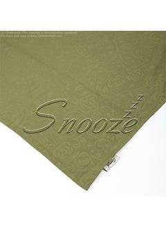 snooze Long Pillowcase Jakared microfiber Dark green  - Image 2