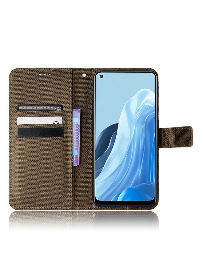 اس-توب جراب لهاتف OPPO Reno7 5G / Find X5 Lite جراب هاتف جلدي بنسيج ماسي - Image 4