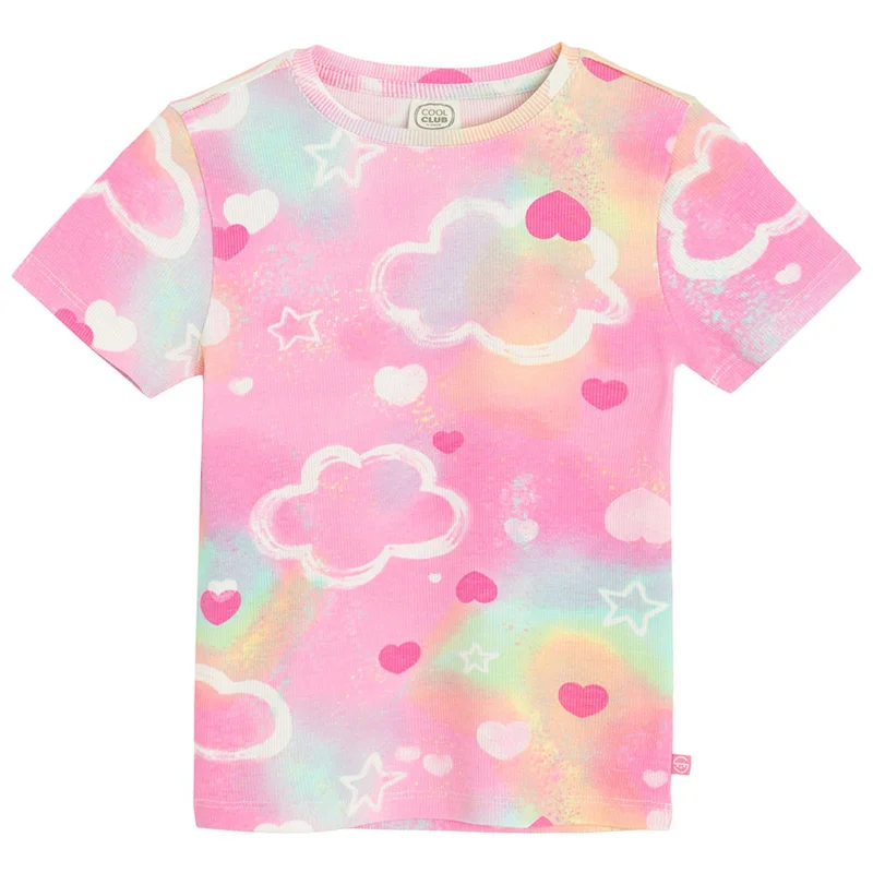 Cool Club by SMYK PINK COTTON T-SHIRT S/S