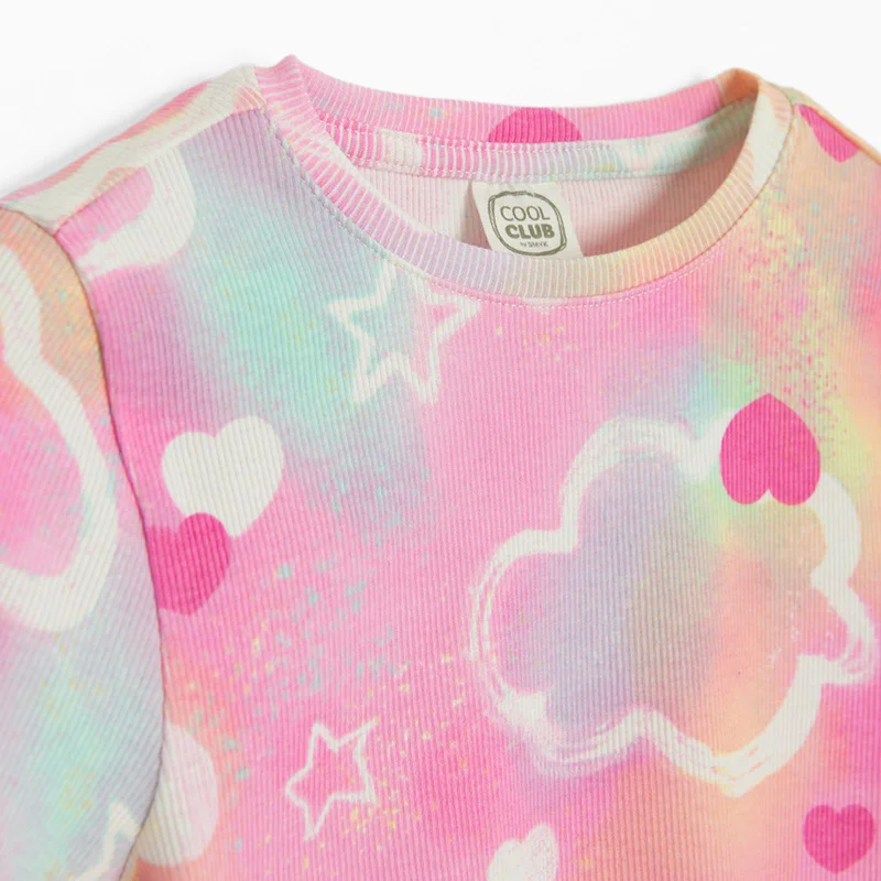 Cool Club by SMYK PINK COTTON T-SHIRT S/S