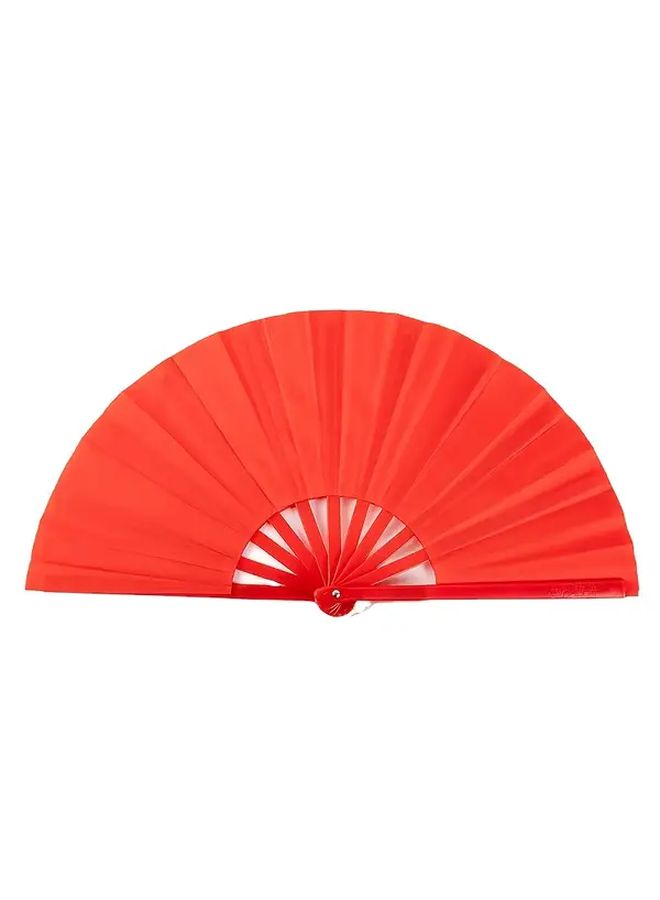 Black Red Portable Folding Fan For Summer Festivals Dance Tai Chi Performance Gift - Image 3