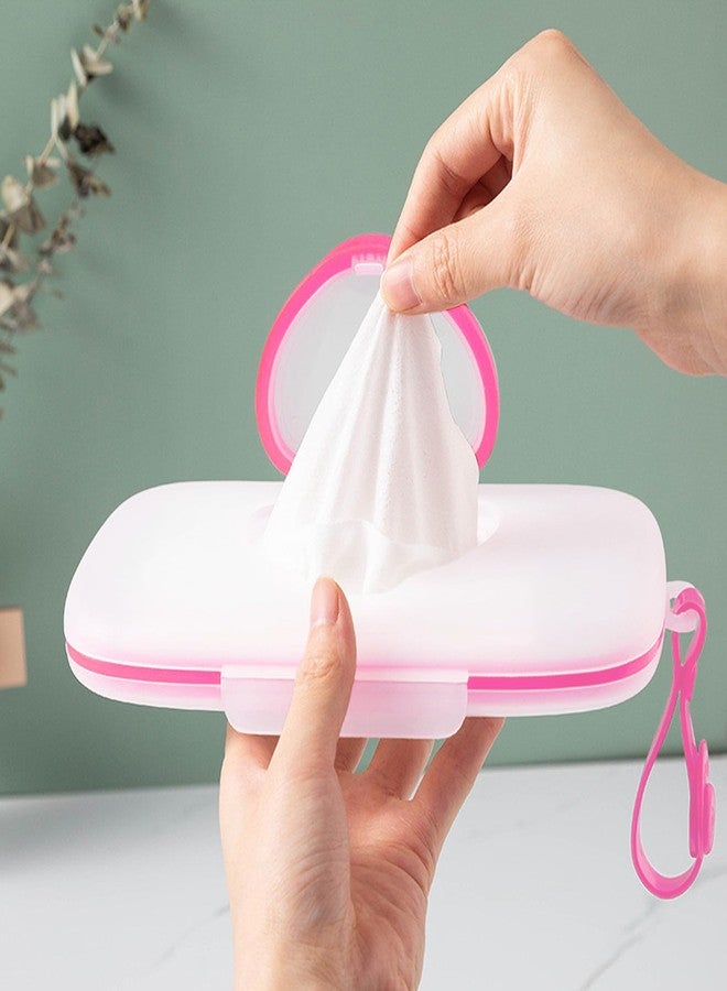 JWTIFOA Wipes Dispenser Portable Wipes Container, Travel Wipes Case, Reusable Wipe Holder for Diaper Bag, Refillable Wipes Pouch for Outdoor Cars - Image 3