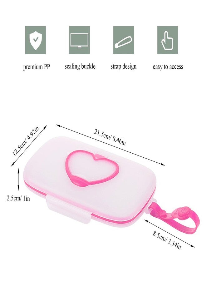 JWTIFOA Wipes Dispenser Portable Wipes Container, Travel Wipes Case, Reusable Wipe Holder for Diaper Bag, Refillable Wipes Pouch for Outdoor Cars - Image 2