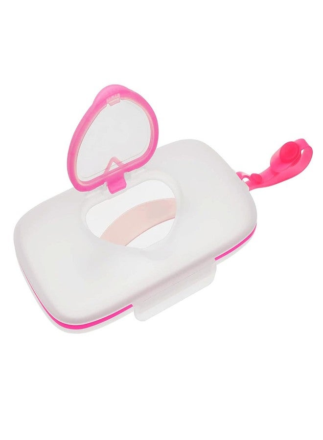 JWTIFOA Wipes Dispenser Portable Wipes Container, Travel Wipes Case, Reusable Wipe Holder for Diaper Bag, Refillable Wipes Pouch for Outdoor Cars - Image 1