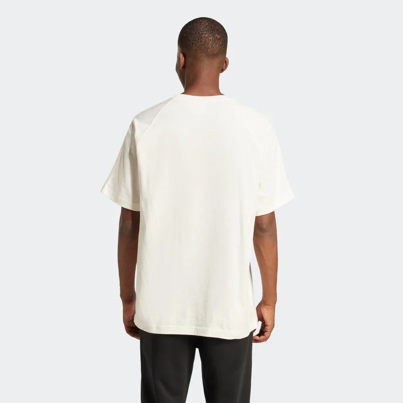 Adidas P Ess Tee White T-Shirt (Short Sleeve) T-Shirts For Men