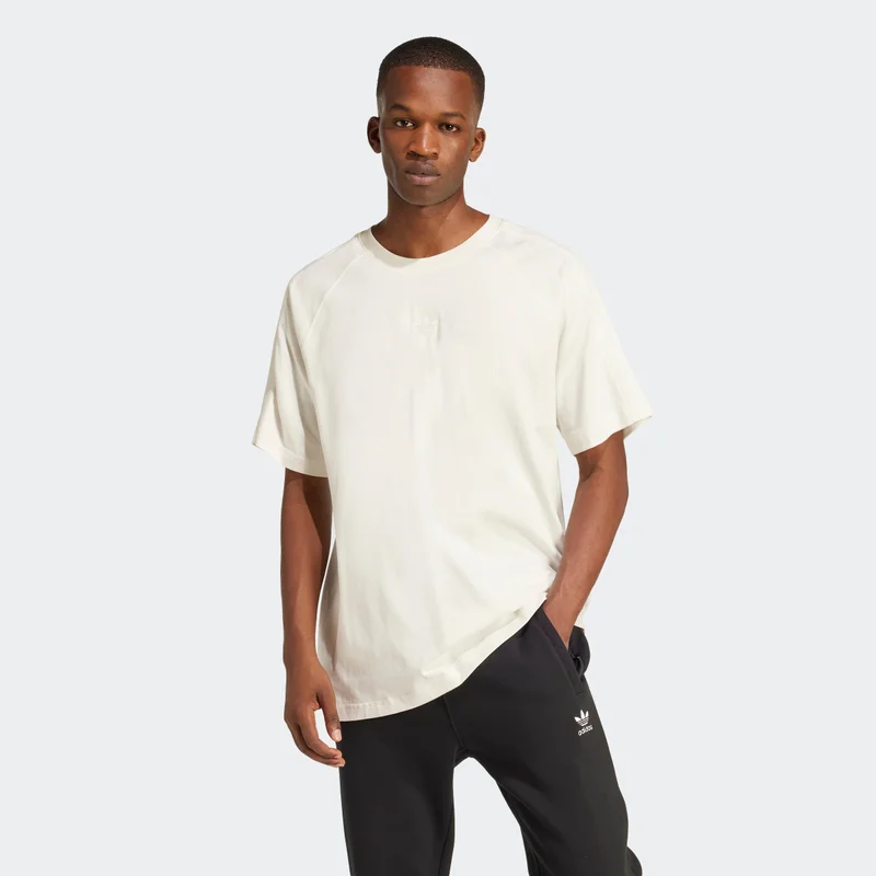 Adidas P Ess Tee White T-Shirt (Short Sleeve) T-Shirts For Men