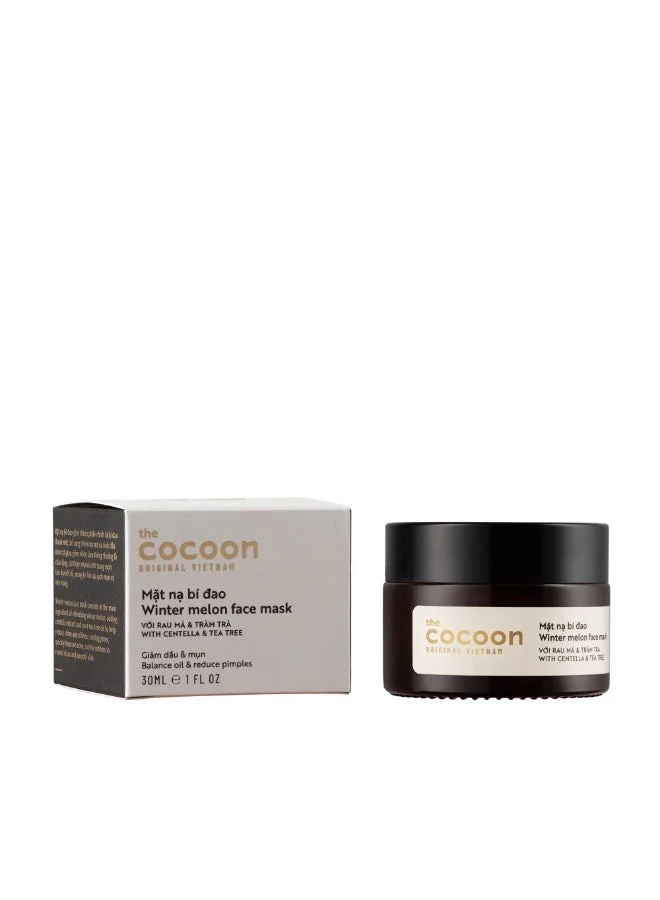 The Cocoon Original Vietnam  Winter Melon Face Mask 30ml – Skin Hydrating & Brightening Face Mask for Smoothening, Regenerating & Clarifying Skin | Oil Control & Pore Care  | Best Price UAE
