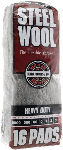 Homax #4 Homax 106607-06 Rhodes American Steel Wool Pad Extra-Course #4, 16-Pack - Image 5