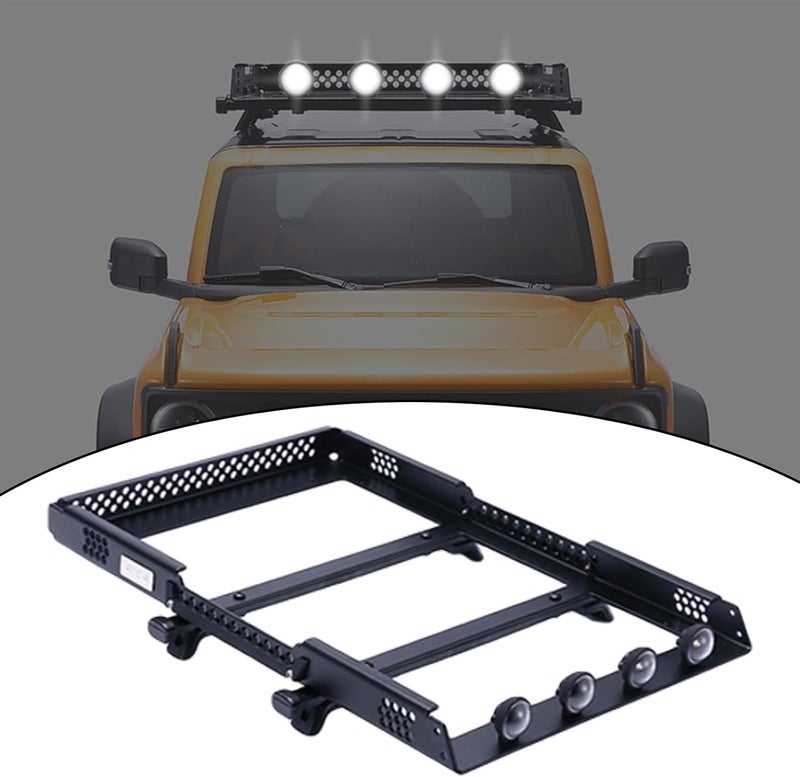 Yurefax حامل سقف معدني يوريفكس لسيارة الزحف RC 1/10 - Image 2