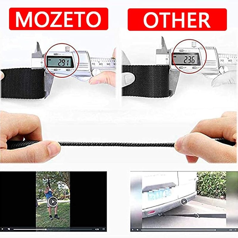 MOZETO Tactical Belts for Men Military Style Work Hiking Riggers Web Gun Belt with Heavy Duty Quick Release Metal Buckle - Image 3
