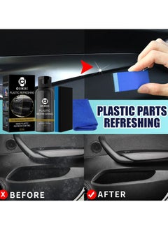 OUHOE Car Plastic Parts Refurbish Agent, Multipurpose Plastic Revitalizing Coating Agent, Durable Automotive Interior Cleaning Agent, Auto Polish And Repair Coating Renovator For Car Detailing, (30ml )  - Image 3