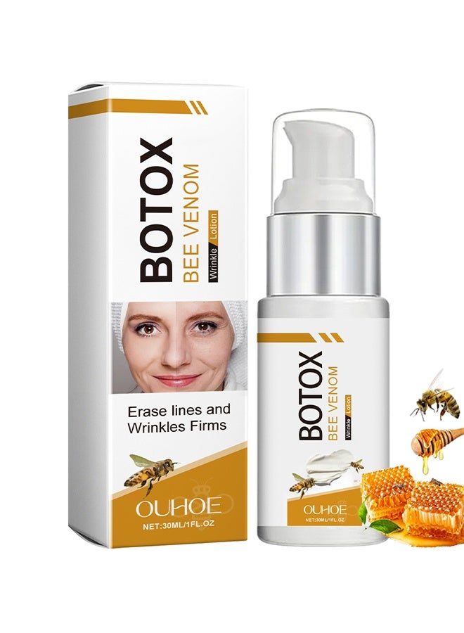 أوهو لوشن سم النحل من البوتوكس ، كريم متعدد الأغراض لشد وترطيب مضاد للتجاعيد ، علاج بشرة سم النحل لإزالة التجاعيد ، مناسب لجميع أنواع البشرة (30 مل) - Image 1