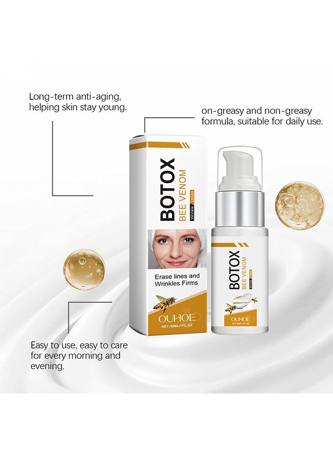 أوهو لوشن سم النحل من البوتوكس ، كريم متعدد الأغراض لشد وترطيب مضاد للتجاعيد ، علاج بشرة سم النحل لإزالة التجاعيد ، مناسب لجميع أنواع البشرة (30 مل) - Image 4