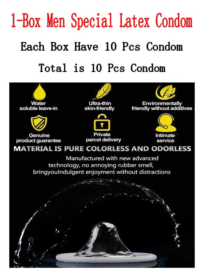Generic 1-Box Men Special Latex Condom,Extra Lubricated Hyaluronic Acid Ultra-Thin Condom  - Image 3