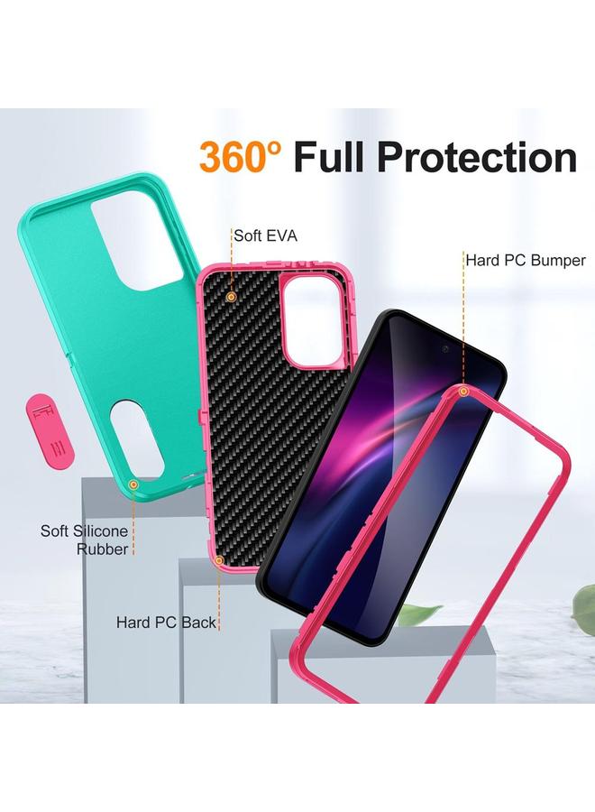 S-TOP Case For Samsung Galaxy A56 5G Rugged PC Hybrid Silicone Phone Case with Holder - Image 4