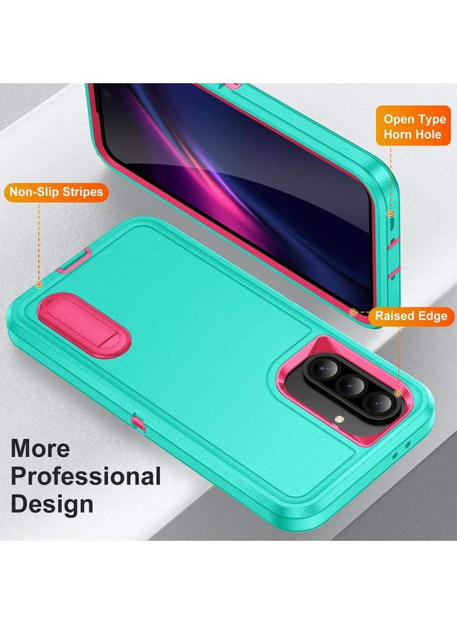 S-TOP Case For Samsung Galaxy A56 5G Rugged PC Hybrid Silicone Phone Case with Holder - Image 3