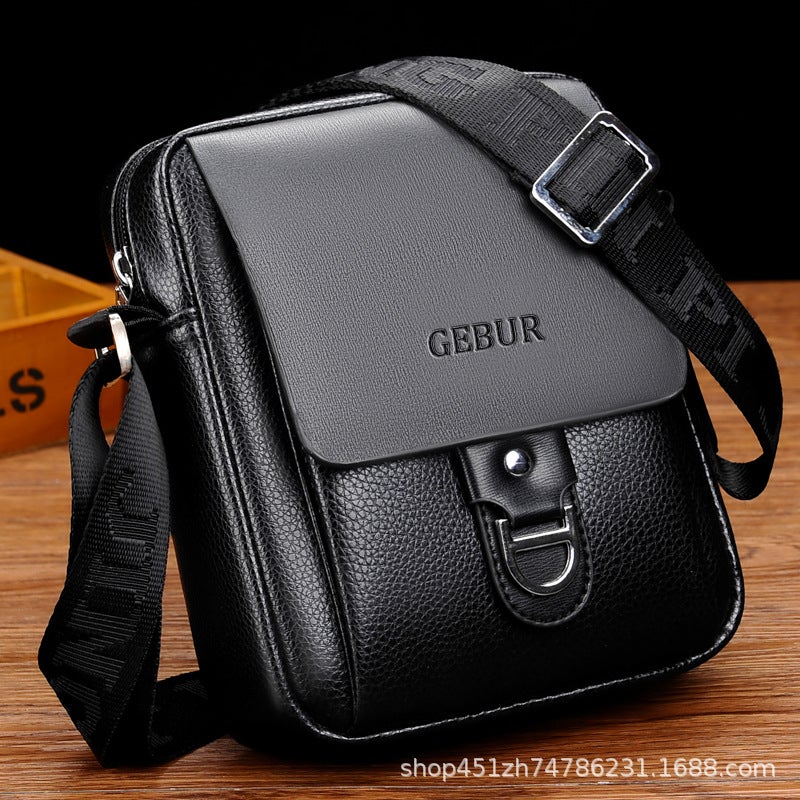 New Men'S Bag Shoulder Bag Crossbody Bag Men'S Casual Bag Vertical Men'S Backpack Business Briefcase Leather Bag - Image 5