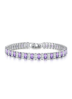 Generic New zircon full diamond bracelet fashion bracelet simple and beautiful (purple) 